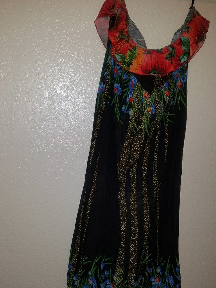 Hawaiian maxi dress